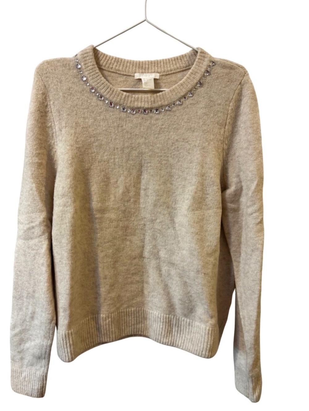 H&M Sweater - Oat Color with Neck Detail